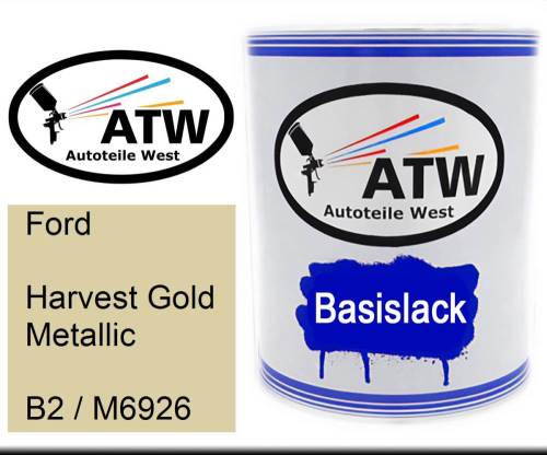 Ford, Harvest Gold Metallic, B2 / M6926: 1L Lackdose, von ATW Autoteile West.